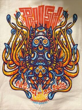Phish 2022 Orange Beach AL Concert Shirt - Drew Millward Art Size 3XL